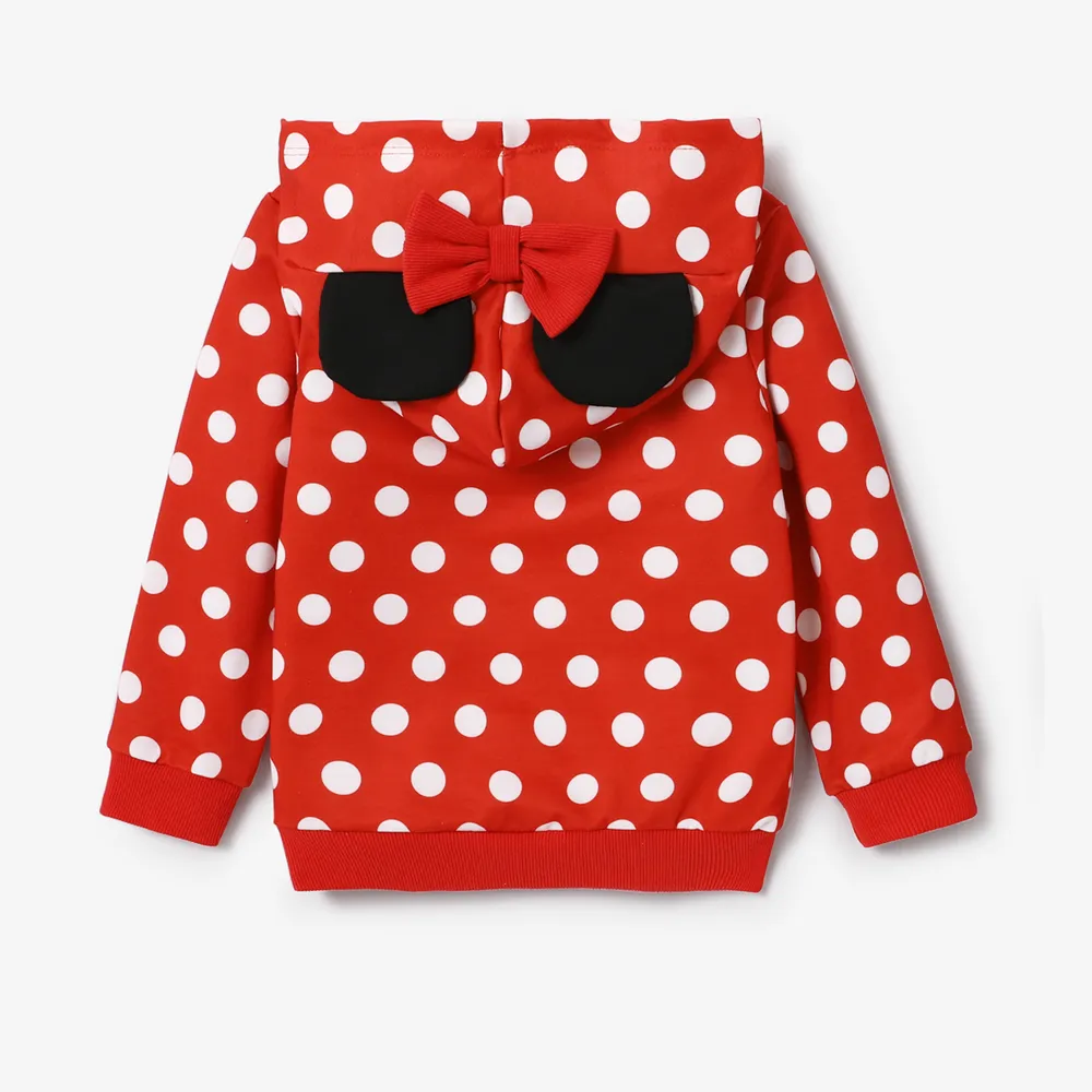 Disney Mickey and Friends Kid Girl 2pcs Polka Dots Print Long-sleeve Top or Pants big image 2