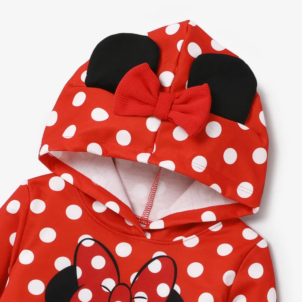 Disney Mickey and Friends Kid Girl 2pcs Polka Dots Print Long-sleeve Top or Pants big image 3