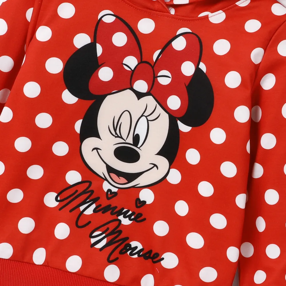 Disney Mickey and Friends Kid Girl 2pcs Polka Dots Print Long-sleeve Top or Pants big image 4