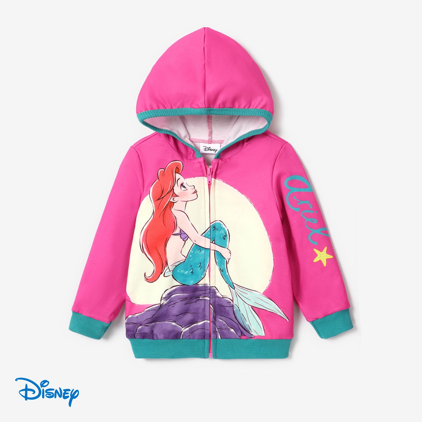 

Disney Princess Toddler Girl Character Print Jacket and Letter Print Pants