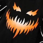 Halloween 2pcs Baby Boy/Girl 95% Cotton Batwing Sleeve Pumpkin & Letter Print Jumpsuit with Hat Set  image 5