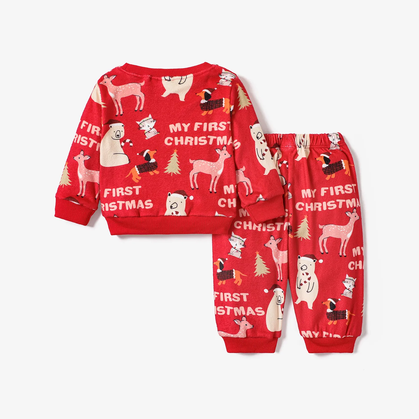 2pcs Baby Girl/Boy Christmas Childlike Style Set  image 5