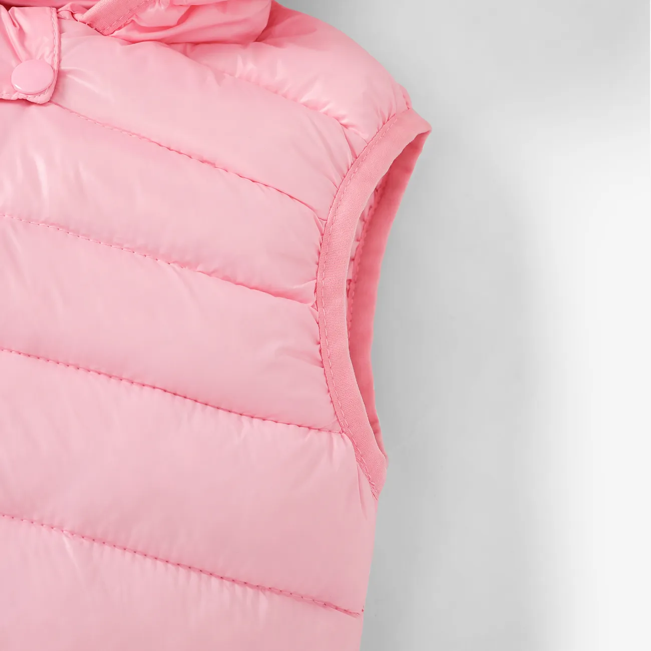 Abrigo de algodón unisex para niños pequeños hipertáctil 3D Rosado big image 1