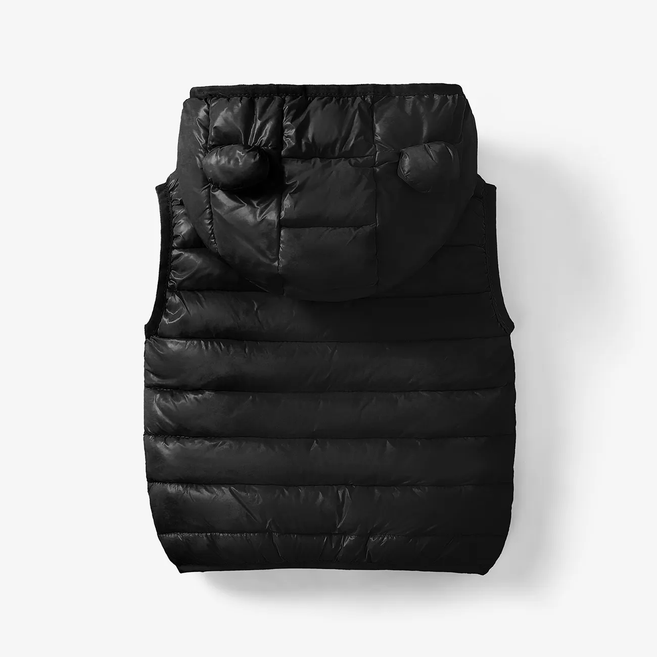Manteau de coton unisexe 3D hyper-tactile pour tout-petits Noir big image 1