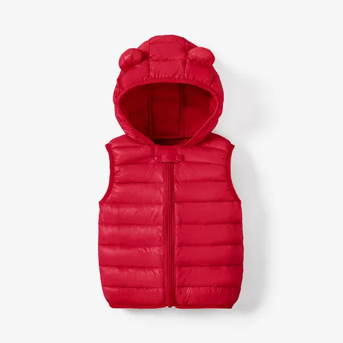 

Toddler Boy/Toddler Girl Hooded Cotton-Padded Jacket Vest