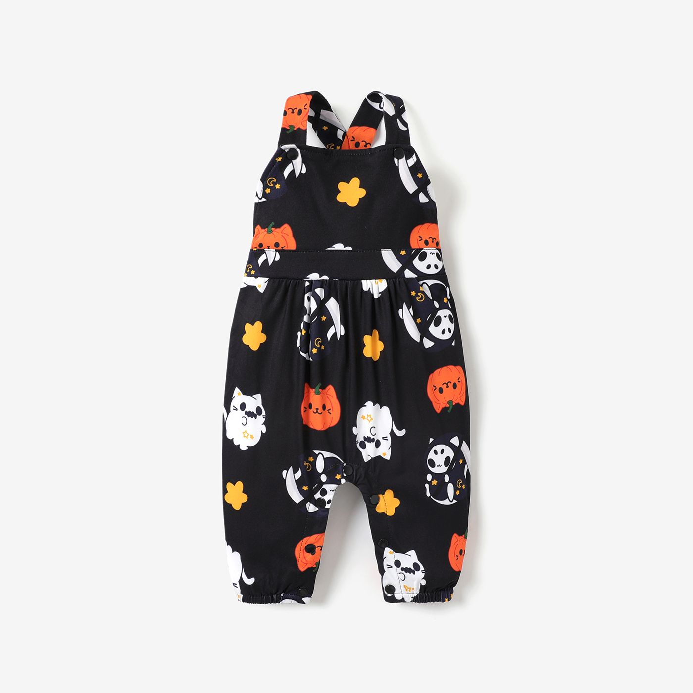 Halloween Pumpkins Baby Suspender Jumpsuits