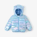  Toddler Boy/Girl Childlike 3D Ear Design Winter Coat Light Blue