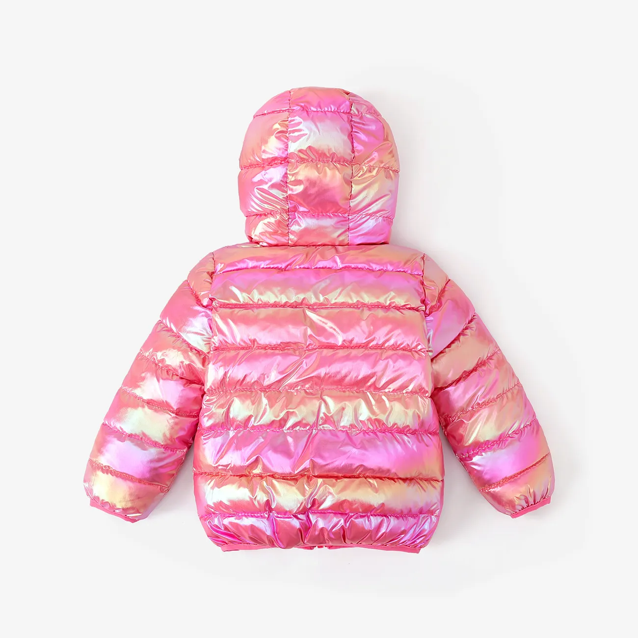  Toddler Boy/Girl Childlike 3D Ear Design Winter Coat Pink big image 1