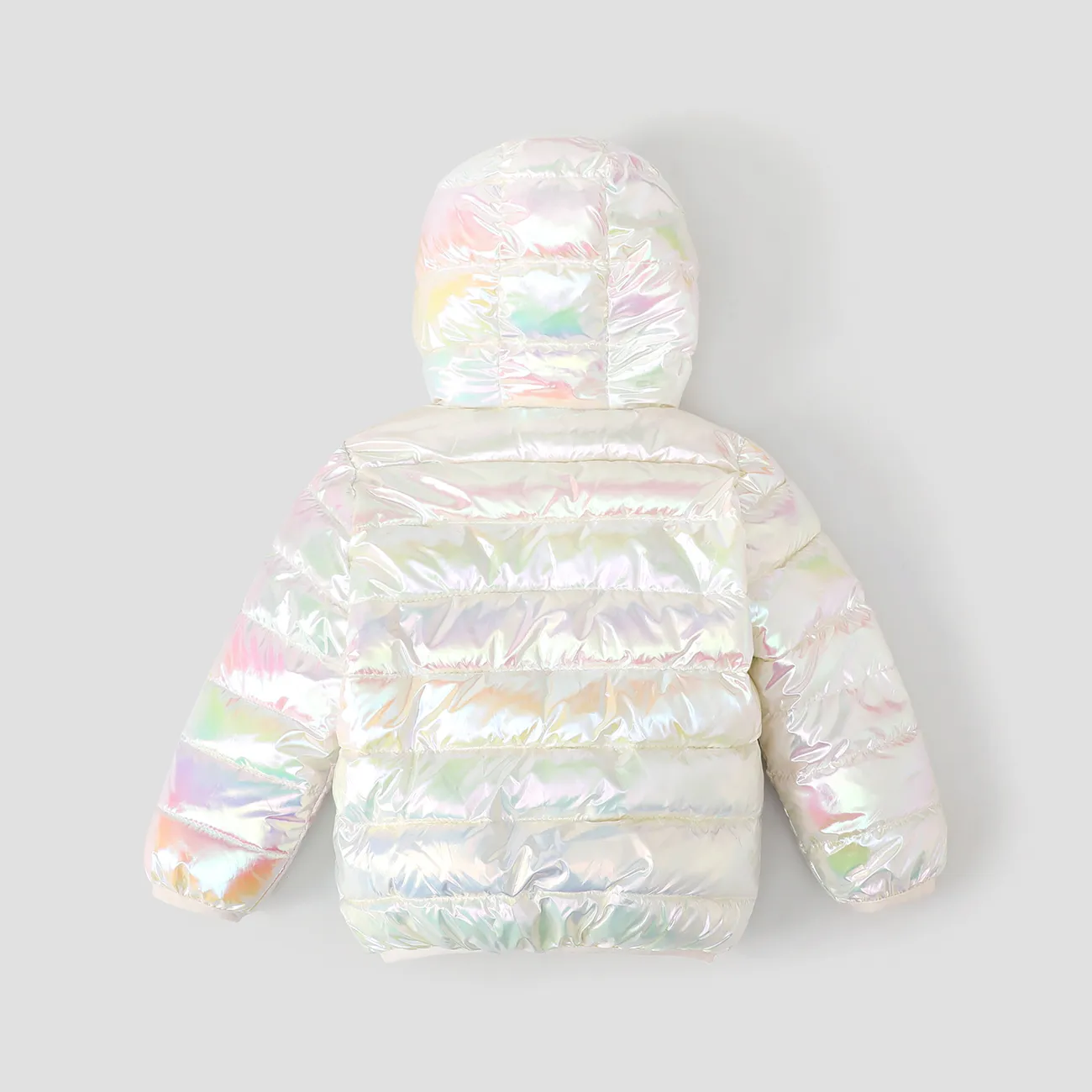  Niño pequeño / niña Niño infantil Hyper-Tactile 3D Design Coat & Down Jacket  Blanco big image 1