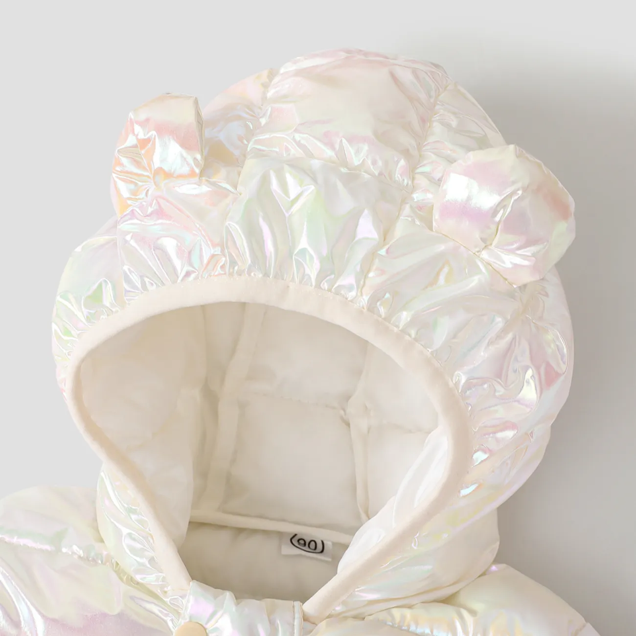  Niño pequeño / niña Niño infantil Hyper-Tactile 3D Design Coat & Down Jacket  Blanco big image 1