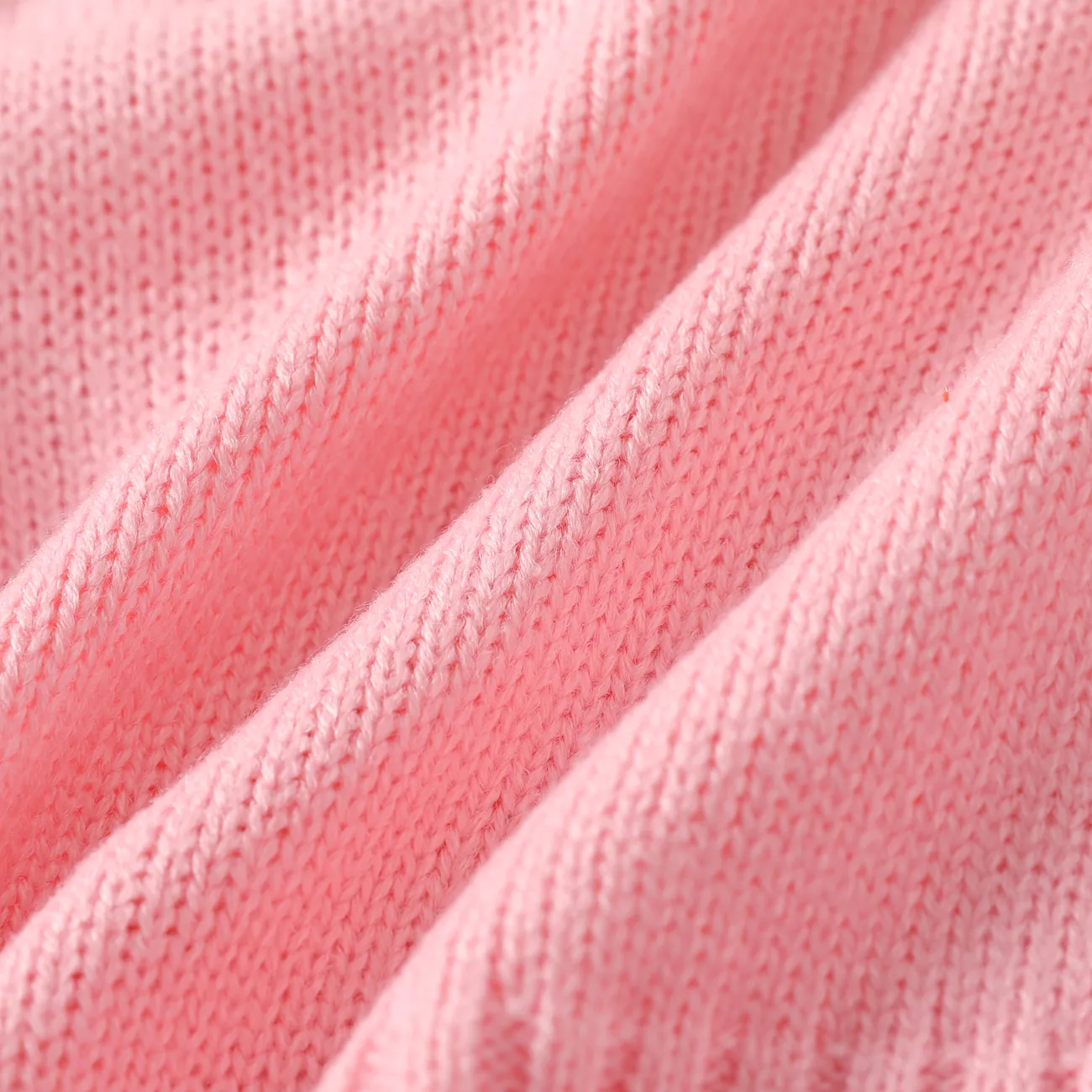 Baby Unisex Lässig Langärmelig Pullover rosa big image 1
