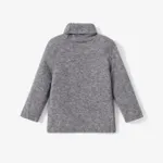 Toddler Girl/Boy Turtleneck Cashmere Solid Knit Sweater  image 2