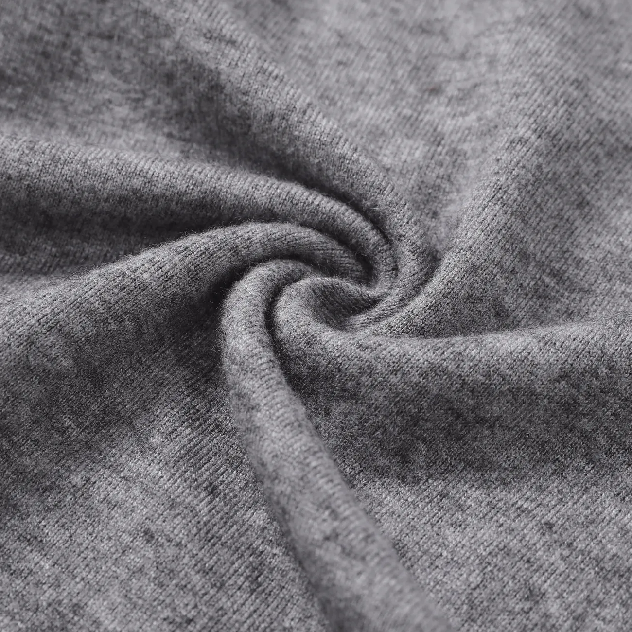 Toddler Girl/Boy Turtleneck Cashmere Solid Knit Sweater Grey big image 1
