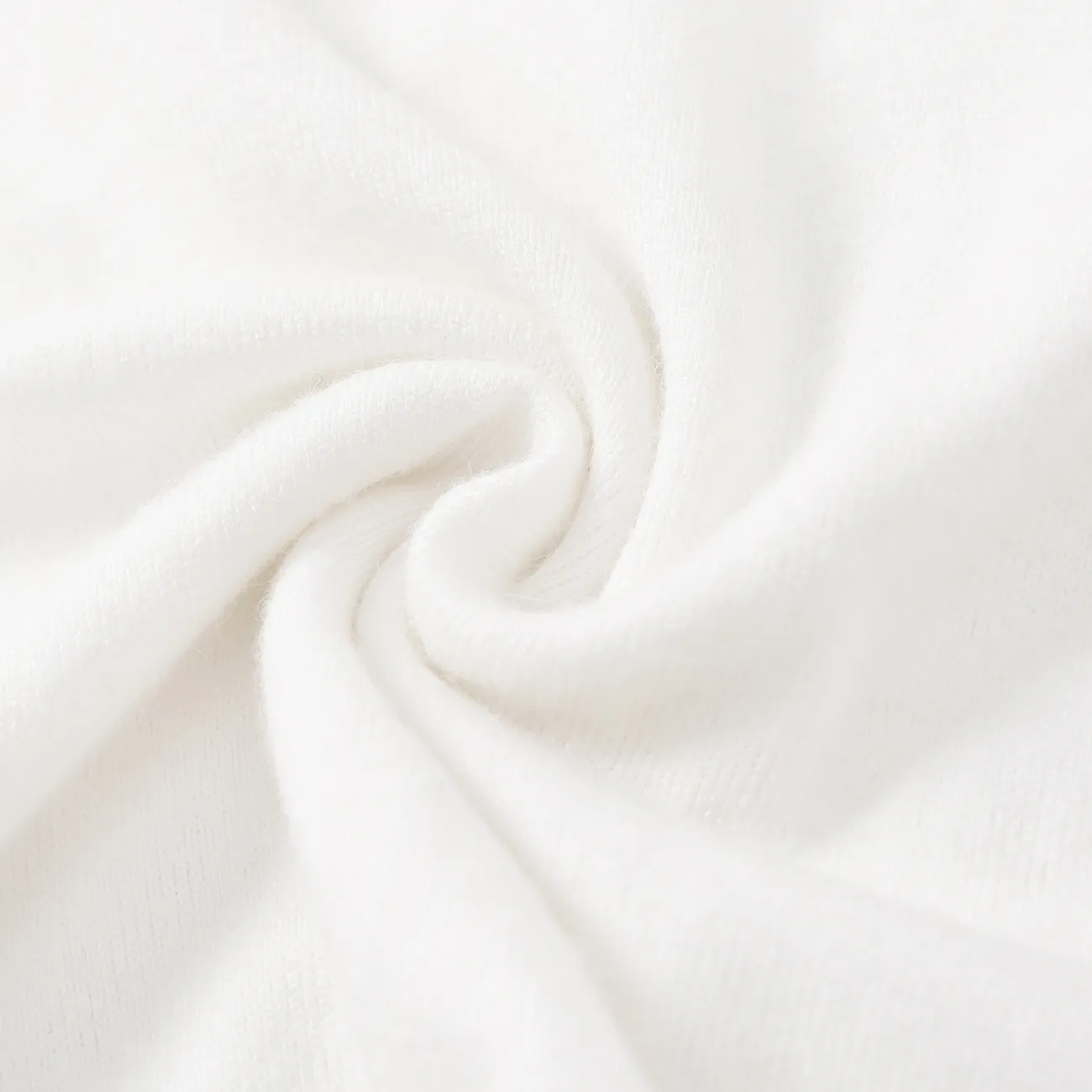 Niño pequeño Unisex Informal Suéter Blanco big image 1