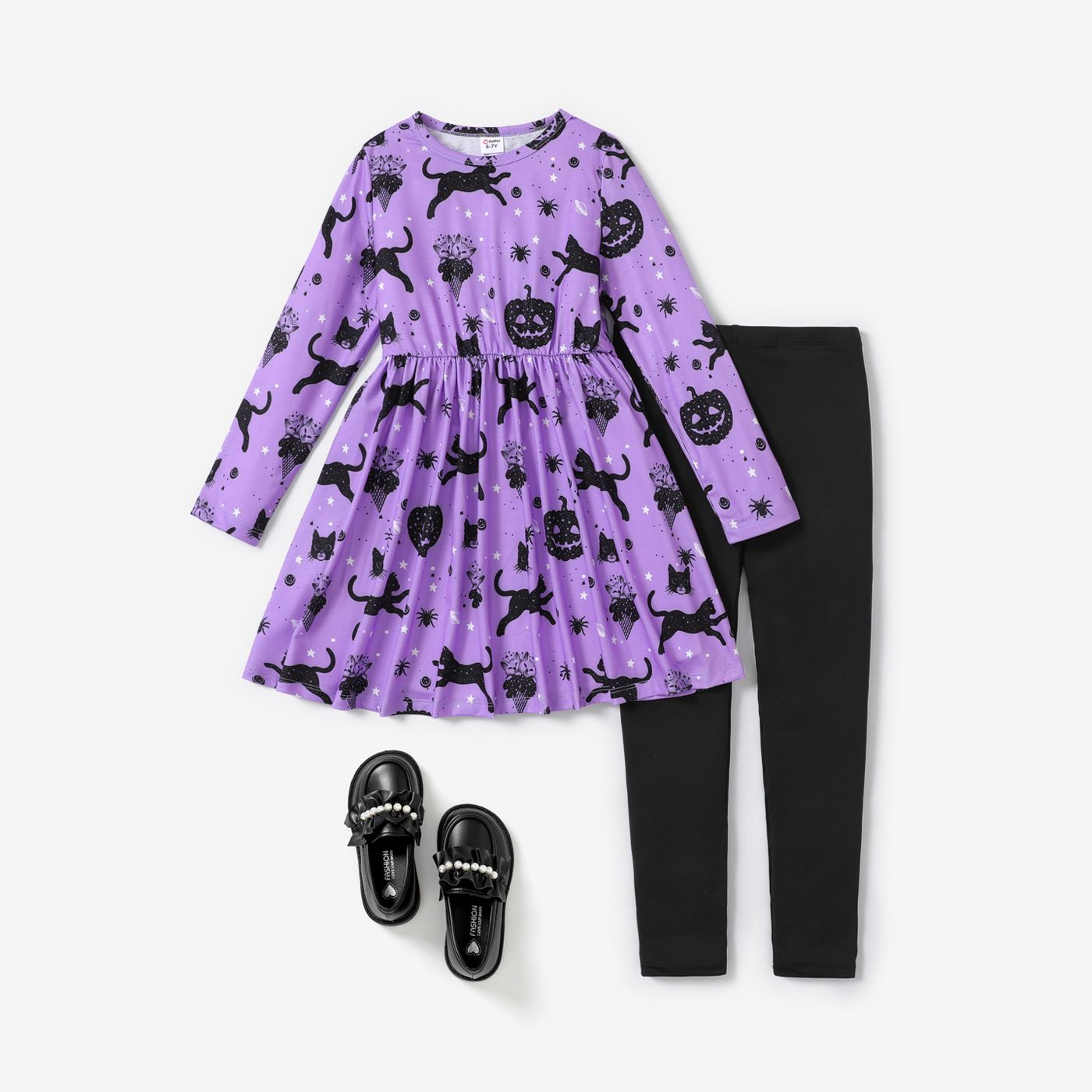 

2PCS Kid Girl Sweet Halloween Set