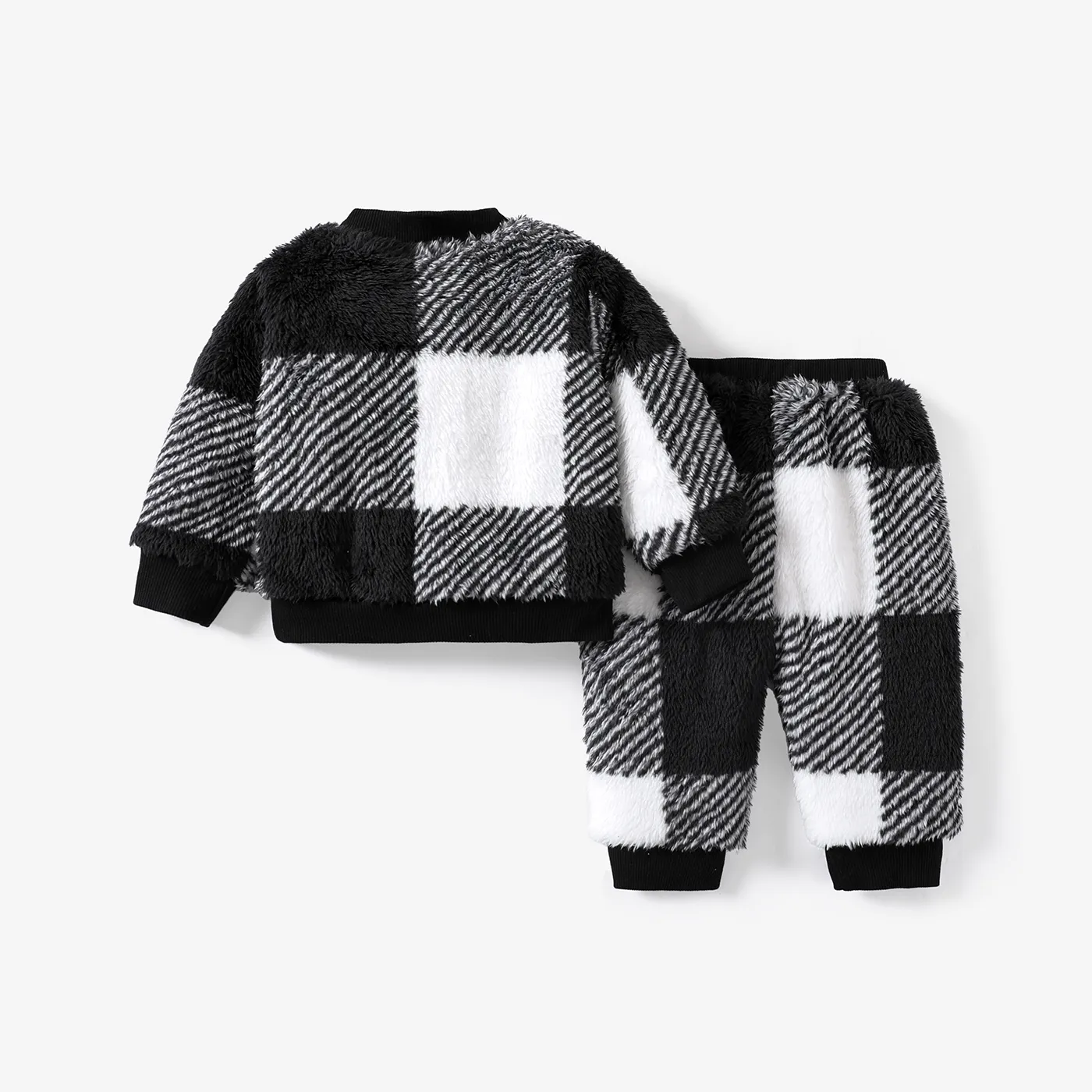2pcs Baby Boy Casual Grid Set  image 2