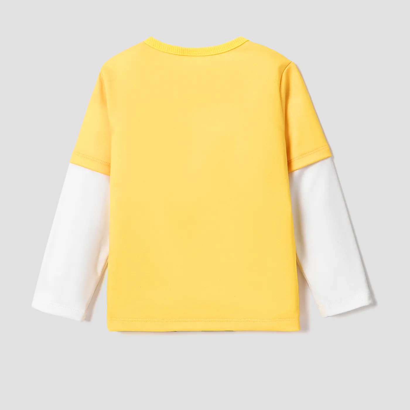 Hot Wheels Toddler Boy Character Print Long Sleeve Top and Black Pants Yellow image 3