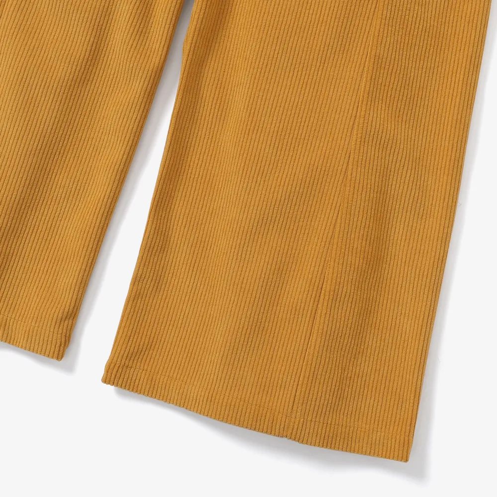 Kid Girl Avant-garde Design Solid Color Suspender Camisole Pant  big image 4
