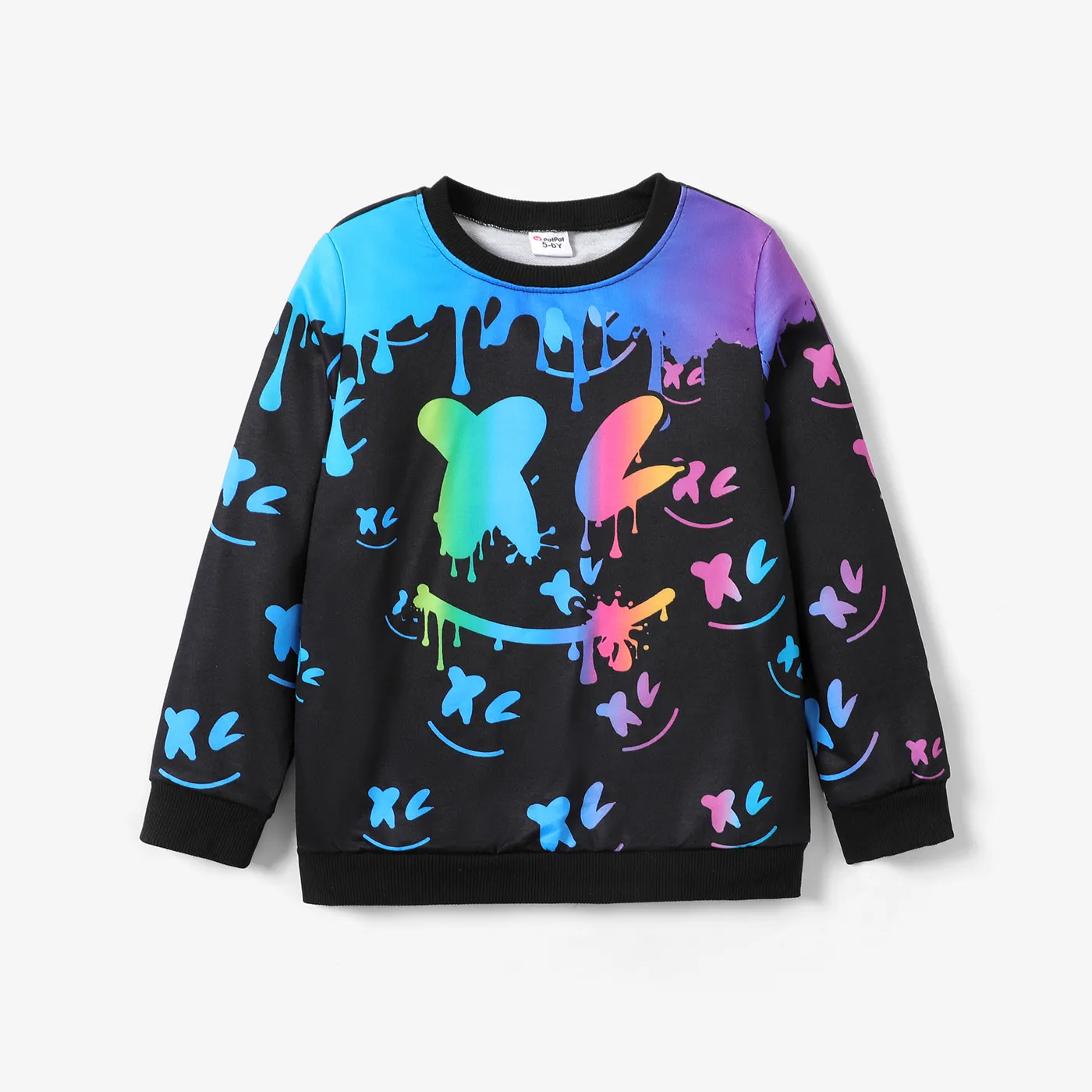 Kid Boy Avant-garde Expression Long Sleeve Sweatsuit  big image 1