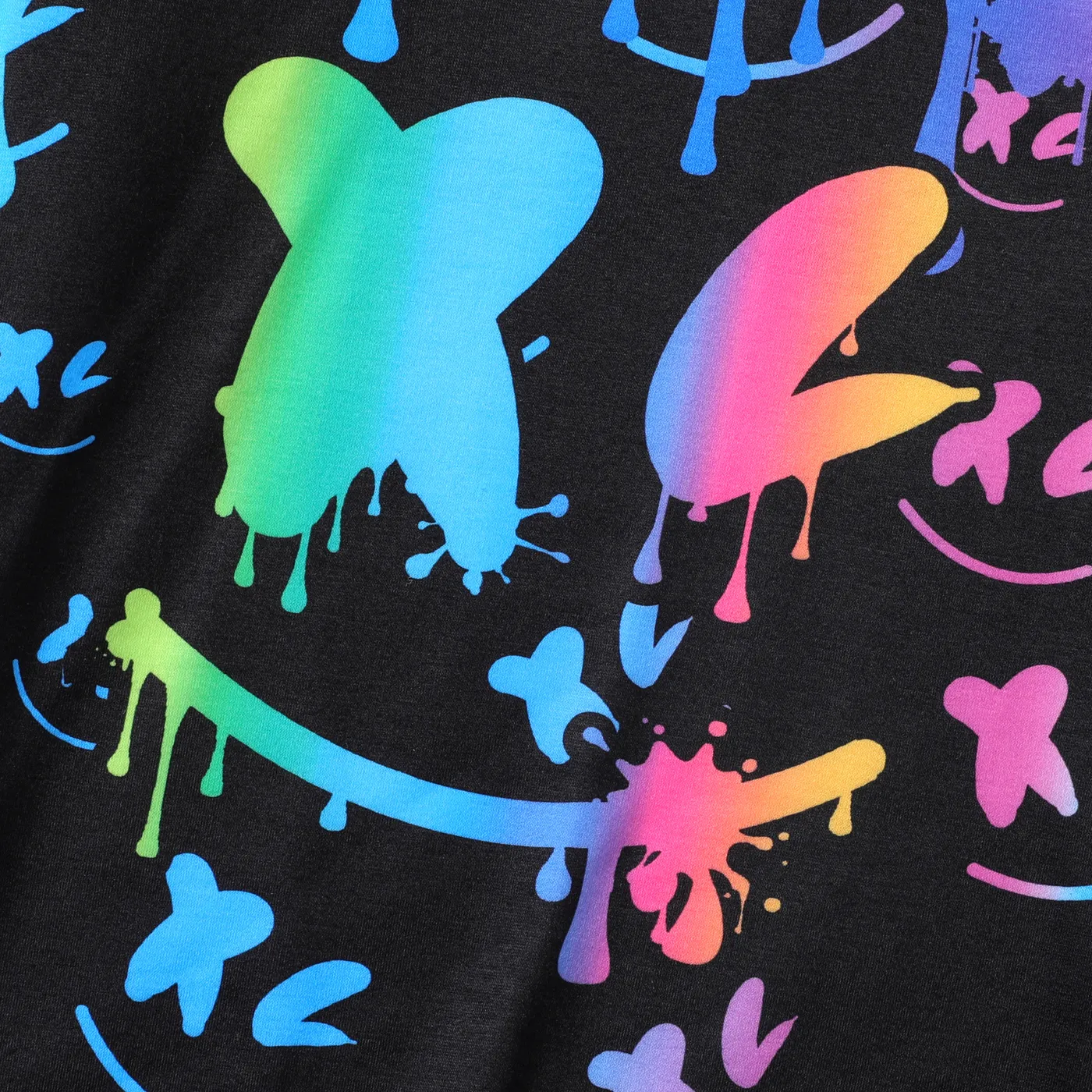 Kid Boy Avant-garde Expression Long Sleeve Sweatsuit  image 3