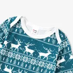 Christmas Reindeer and Snowflake Allover Print Family Matching Pajamas Sets (Flame Resistant)  image 4