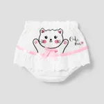 Girls' Sweet 3D Animal Pattern Underwear Set    White