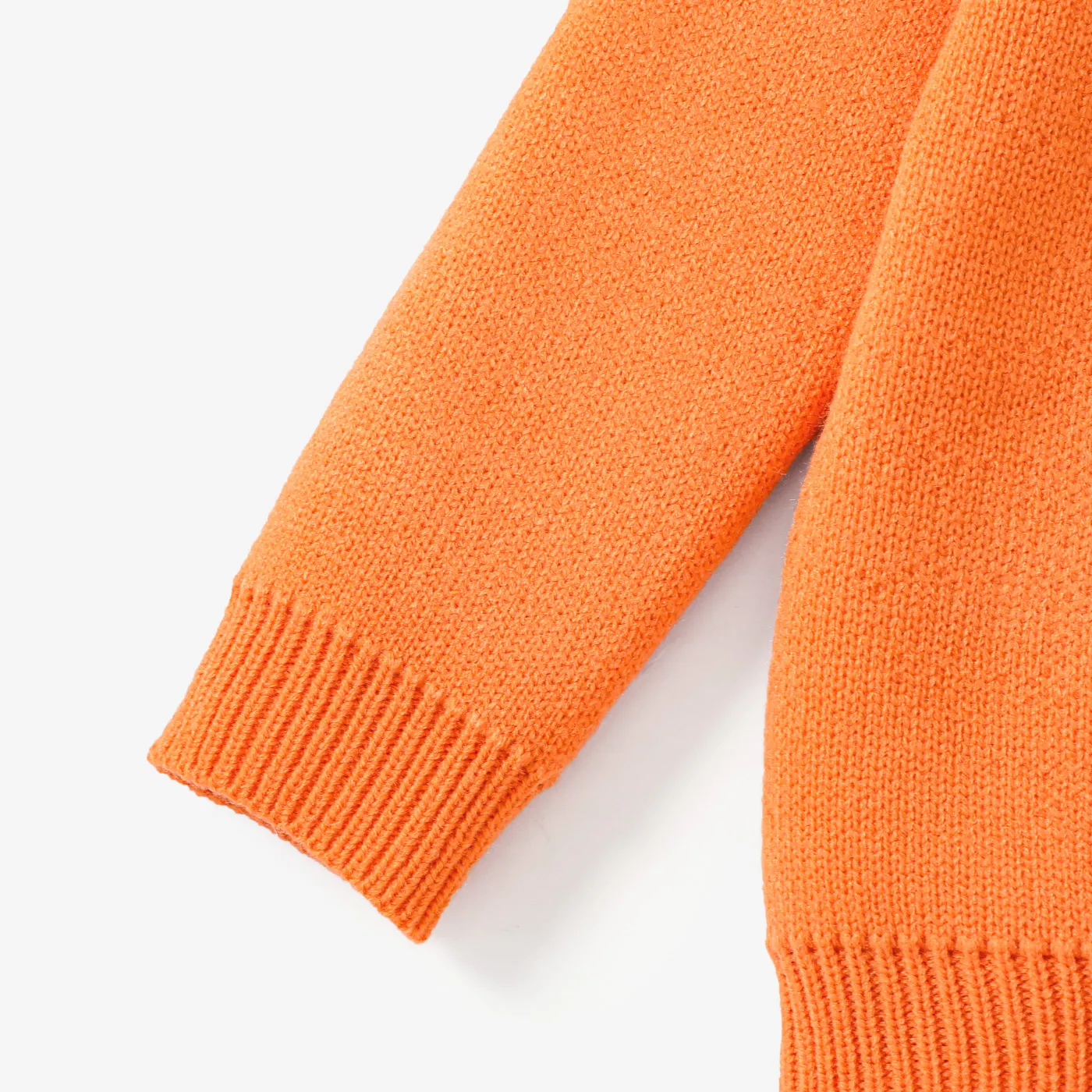 Kid Boy/Girl Halloween Character Pattern Sweater Orange image 4