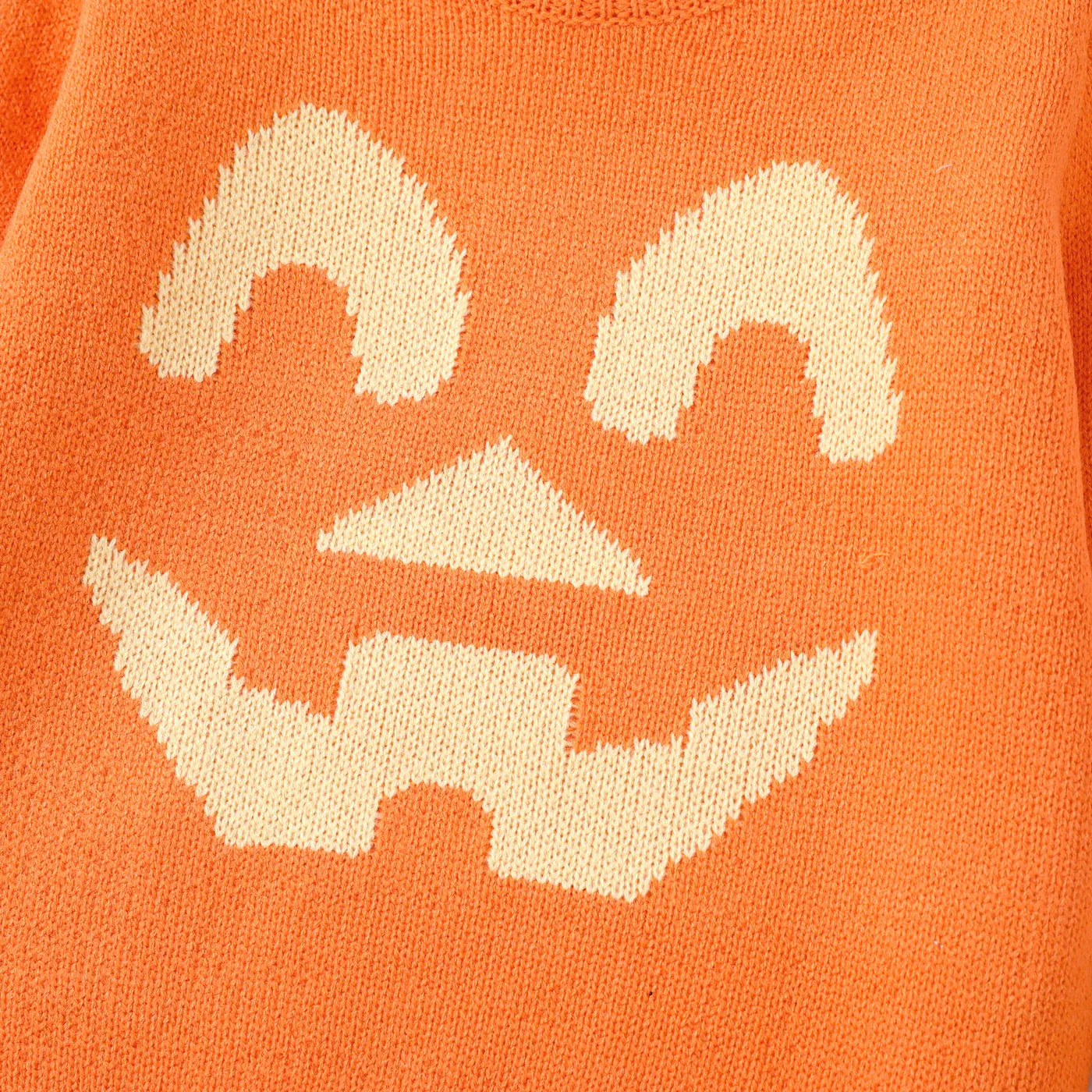 Kid Boy/Girl Halloween Character Pattern Sweater Orange image 3