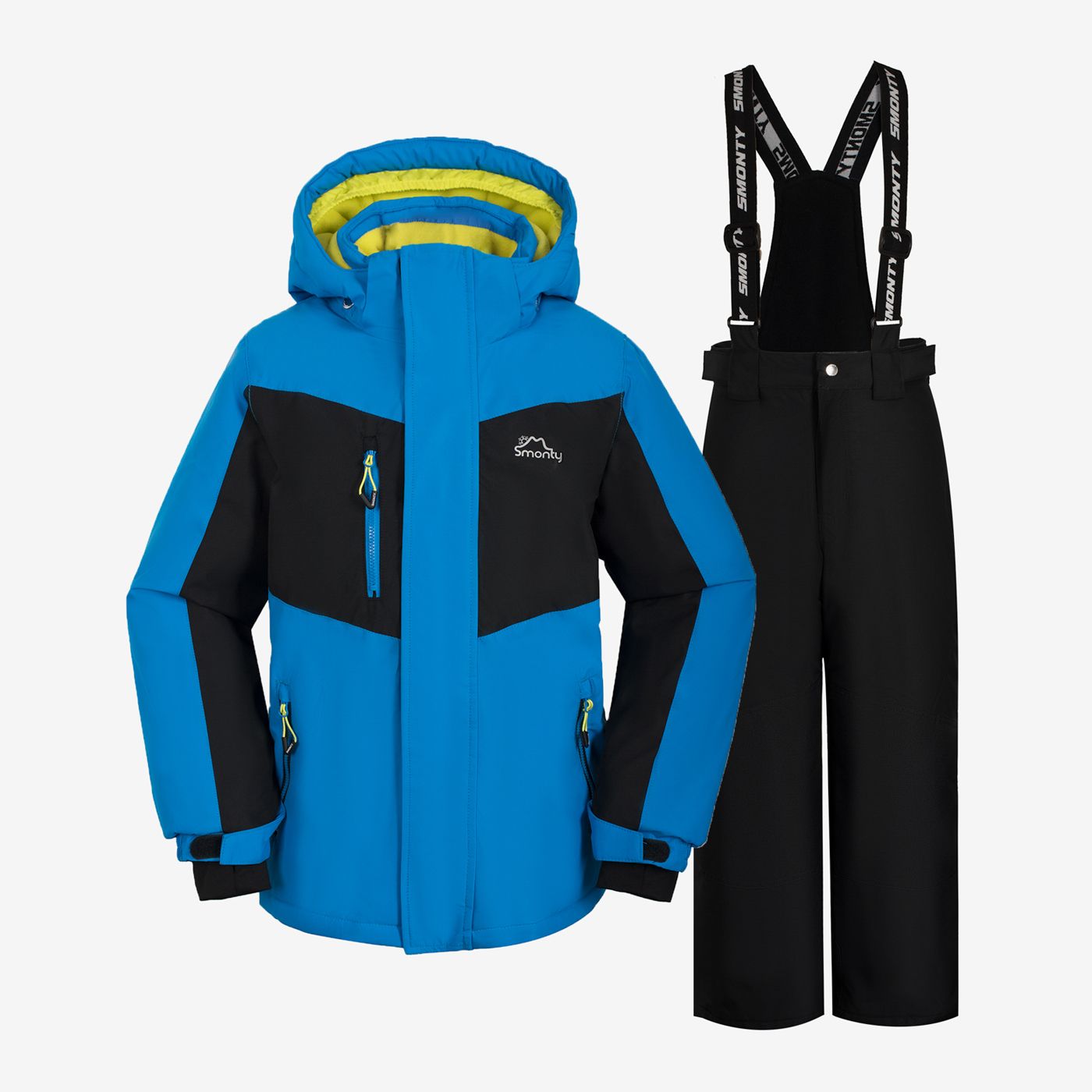 2pcs kid boy windproof waterproof winter ski jacket & pants set snow suit