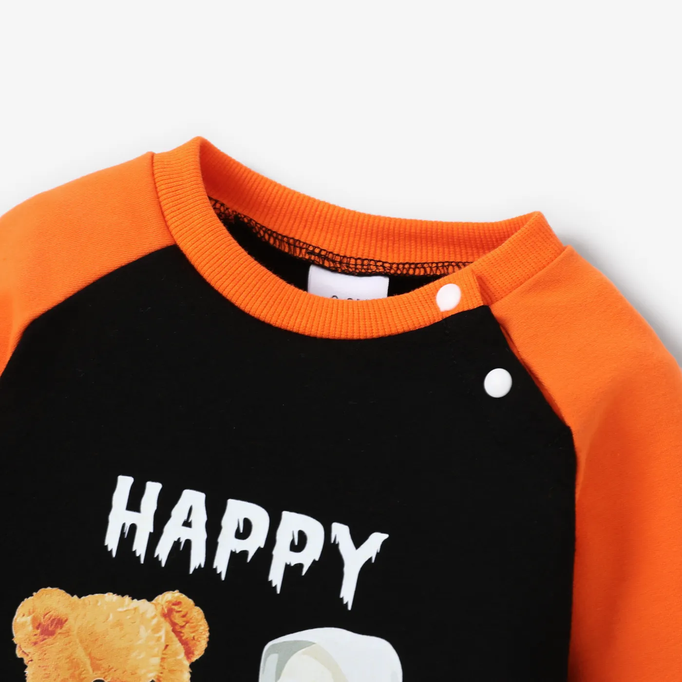 Baby Girl/Boy Halloween Childlike Animal Pattern Bear Jumpsuit Orange image 4
