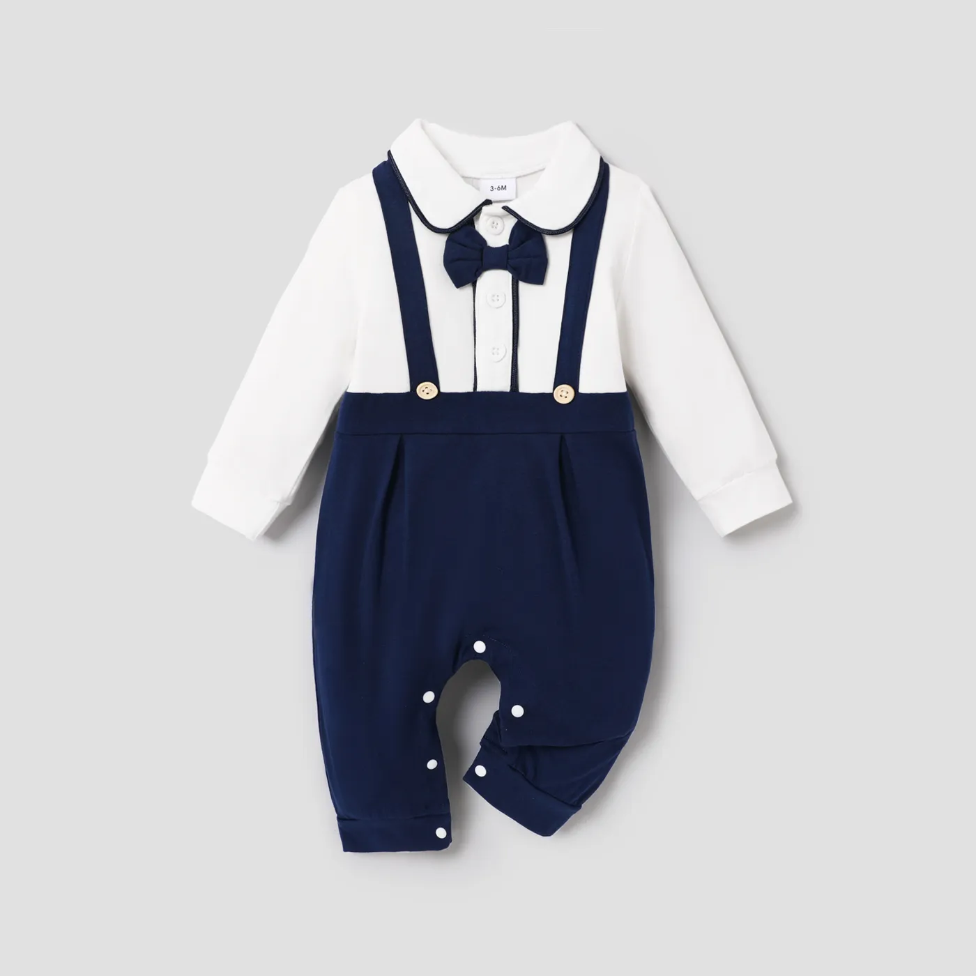 Baby Boy Classic  Long Sleeve Jumpsuit  big image 1