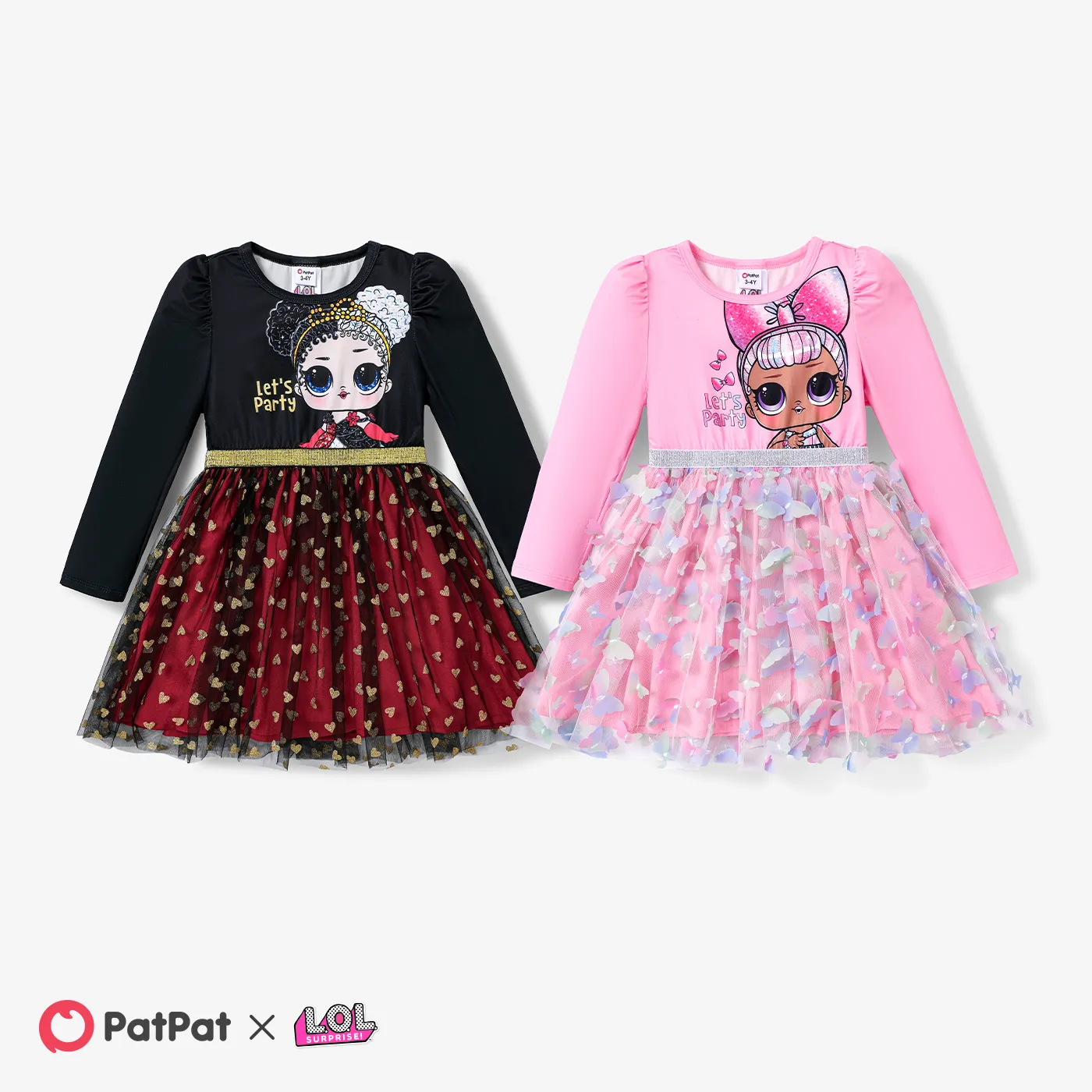 L.O.L. SURPRISE! Toddler Girl Character Print Long-sleeve Character Print Mesh Dress   image 6