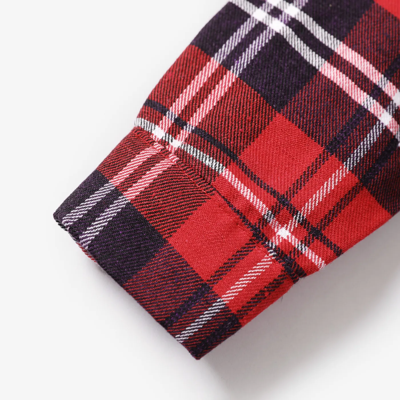 Baby Boy/Girl Classic Grid/Houndstooth Collar Long Sleeves Shirt  image 3