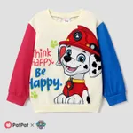 PAW Patrol Toddler Boy/Girl Character Print Colorblock Cotton Pullover Sweatshirt orangered