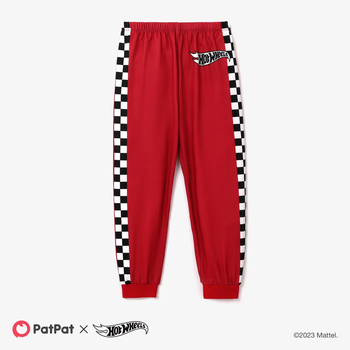 Hot Wheels Kid Boy Colorblock Vehicle Print Long-sleeve Sweatshirt and Elasticized Pants Set  big image 1