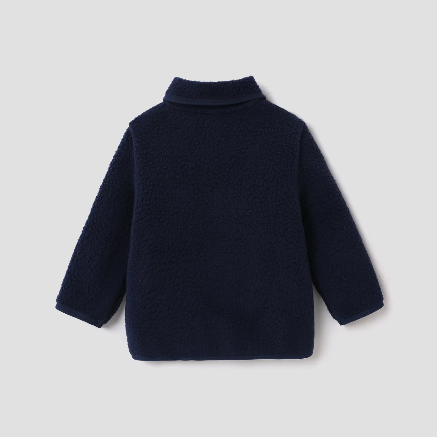 Toddler Boy/Girl Solid Button Casual Coat Blue image 3