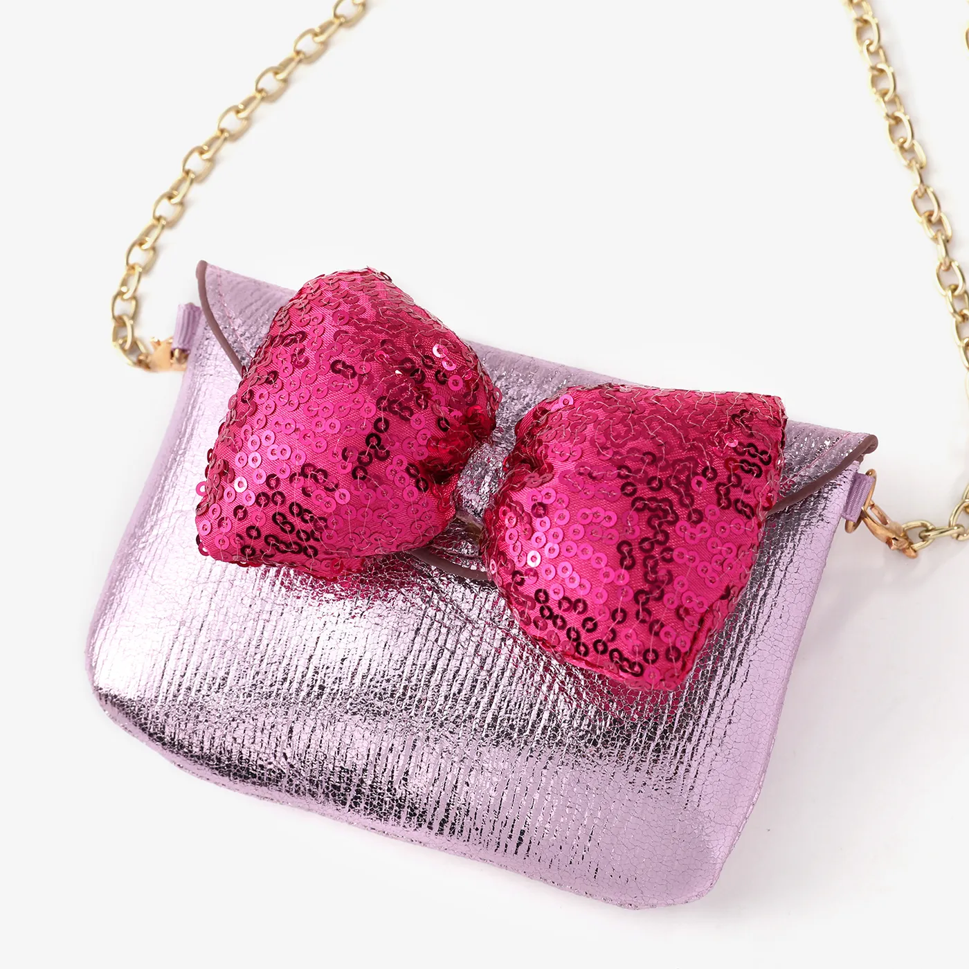 Kids/toddler's  Mini Fashion Chain Crossbody Bag Pink image 3