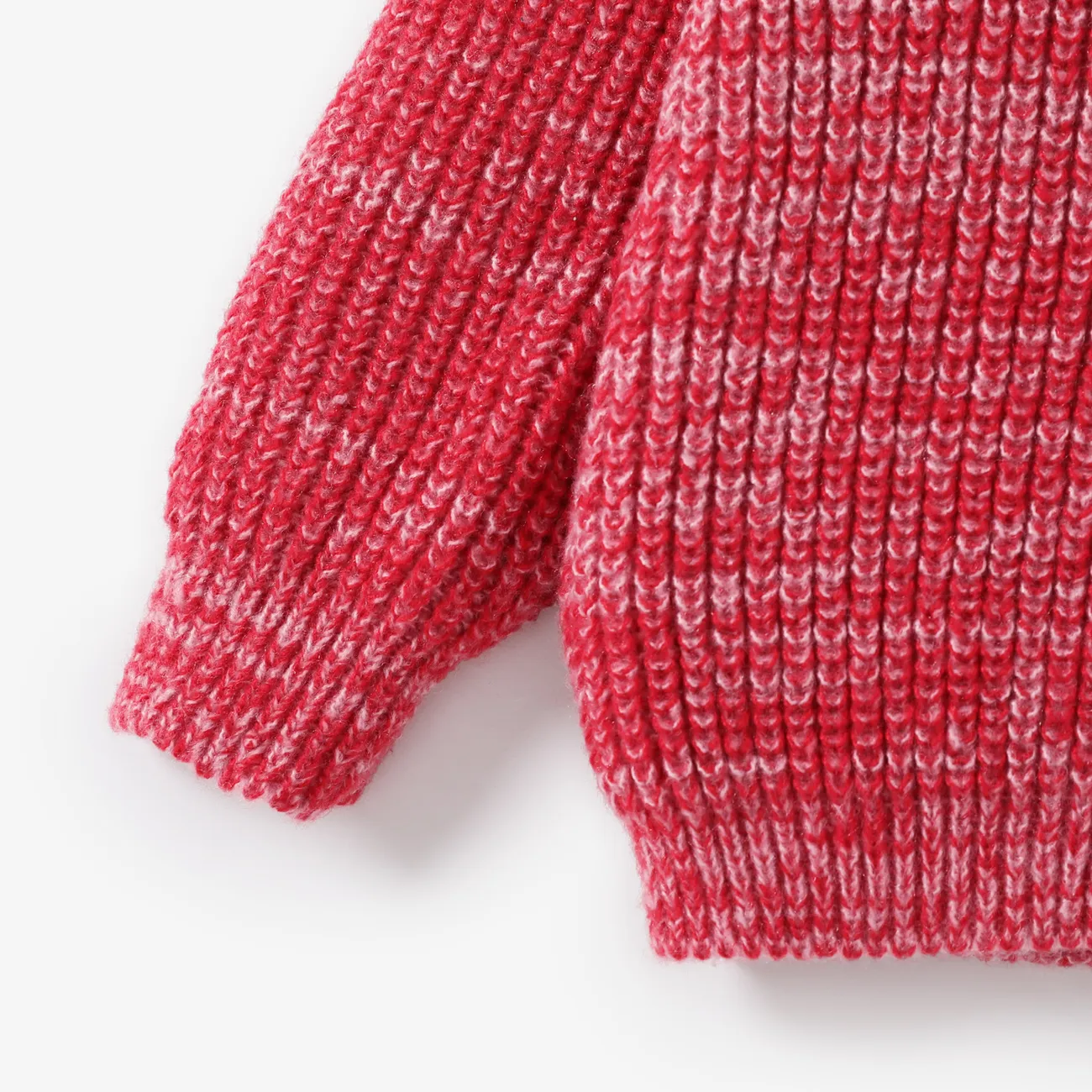 Kleinkinder Mädchen Basics Pullover rot/weiß big image 1