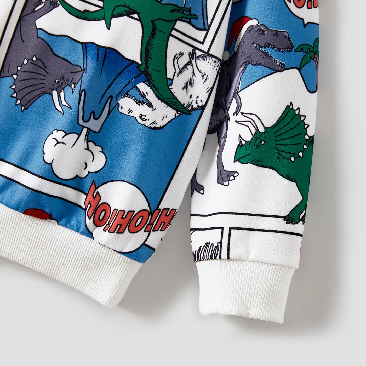 Family Matching Dinosaur All-over Print Long Sleeve Tops  image 5