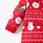 Baby Girl/Boy Cute Christmas Long Sleeve Jumpsuit Red image 5