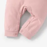 Baby Girl/Boy Basic Letter Jumpsuit  Pink image 5
