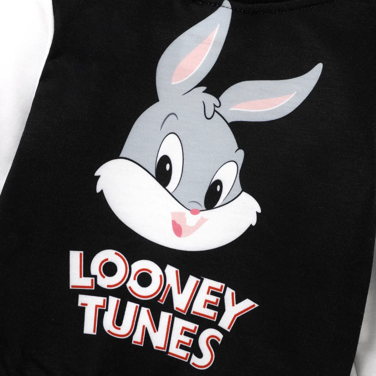 Looney Tunes معطف وسترة مواليد للجنسين كم طويل سحّاب شخصيات عيد القيامة أسود big image 1