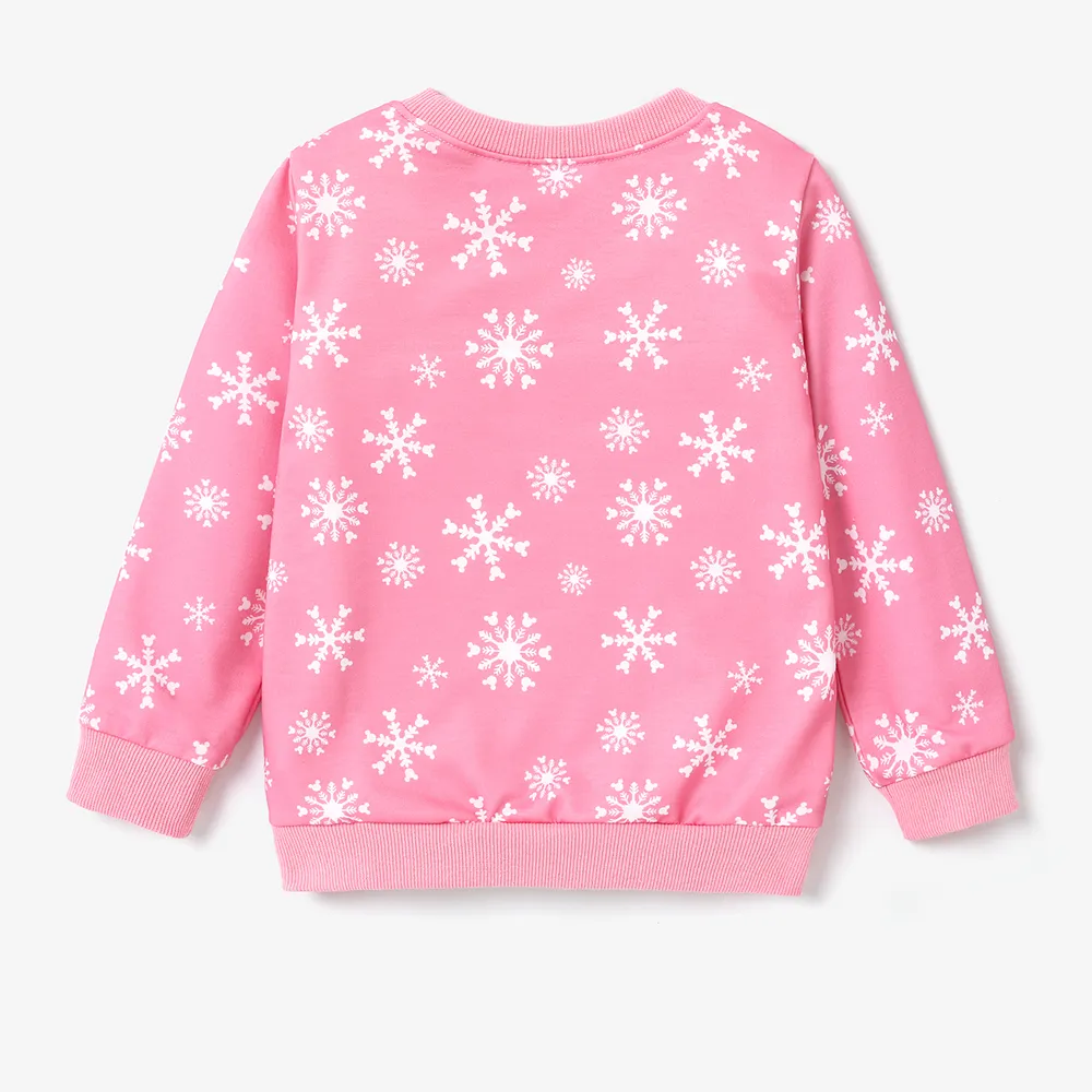 Disney Mickey and Friends Toddler Girl Christmas Character Print Sweatshirt big image 3