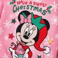 Disney Mickey and Friends Toddler Girl Christmas Character Print Sweatshirt  image 2