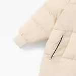 Toddler/Kid Boy/Girl Hooded Button Design Cotton-Padded Coat  image 4