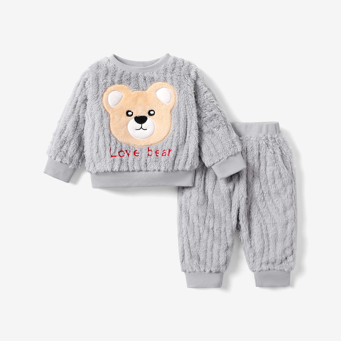 2pcs Baby Girl / Garçon Enfantin Animal Pattern Bear Set