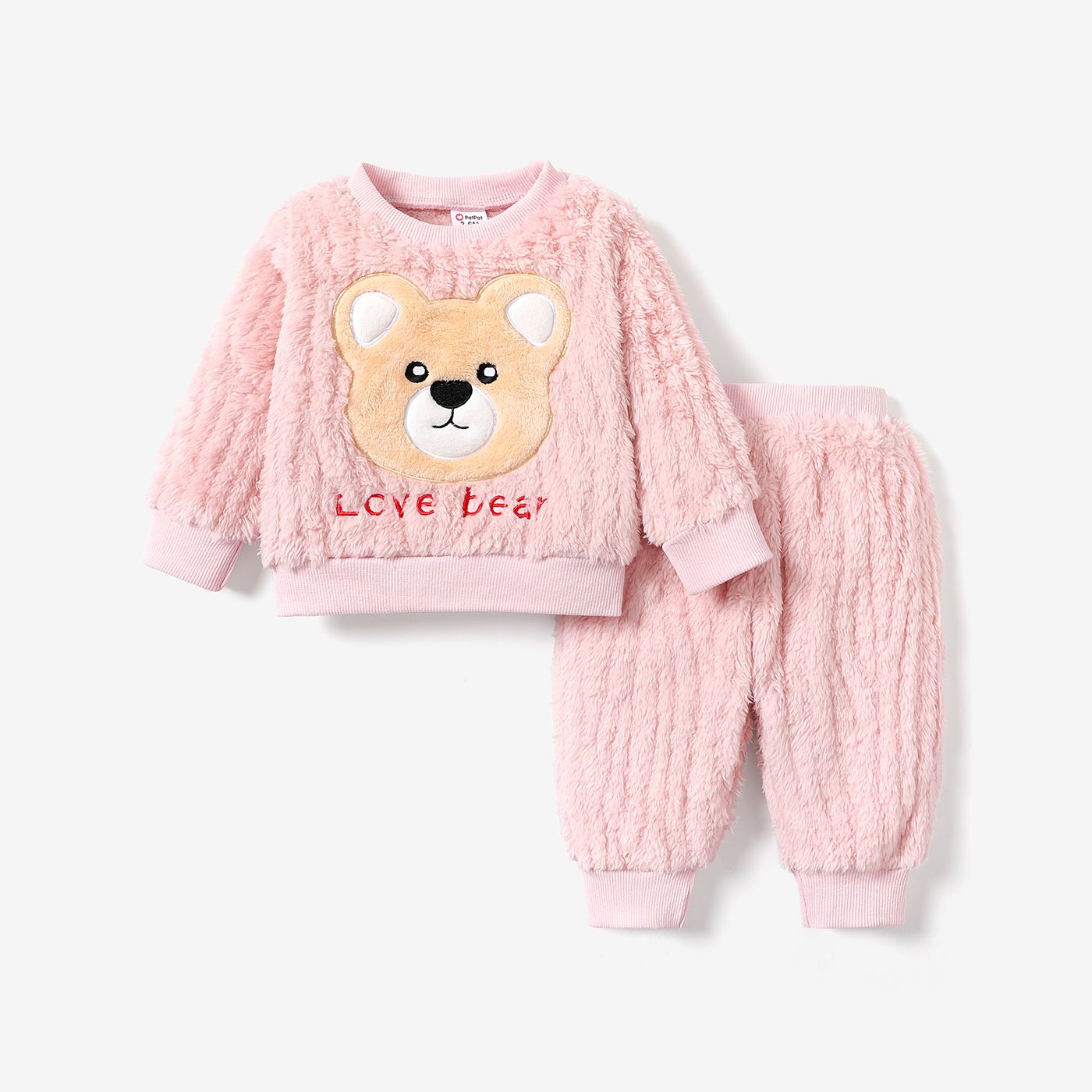 

2pcs Baby Girl/Boy Childlike Animal Pattern Bear Set
