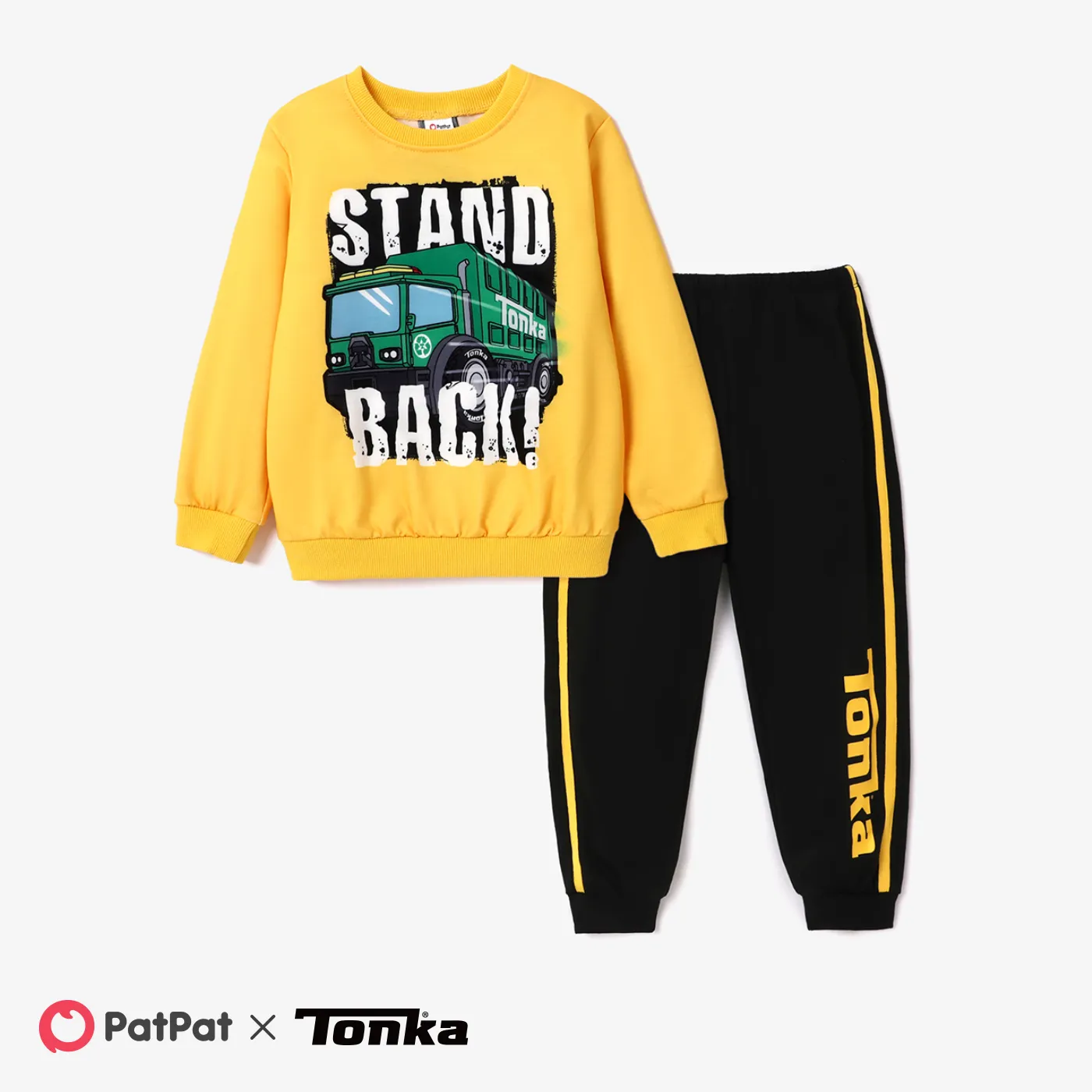 Tonka Toddler Boy Character Print Sweatshirt and Elasticized Pants