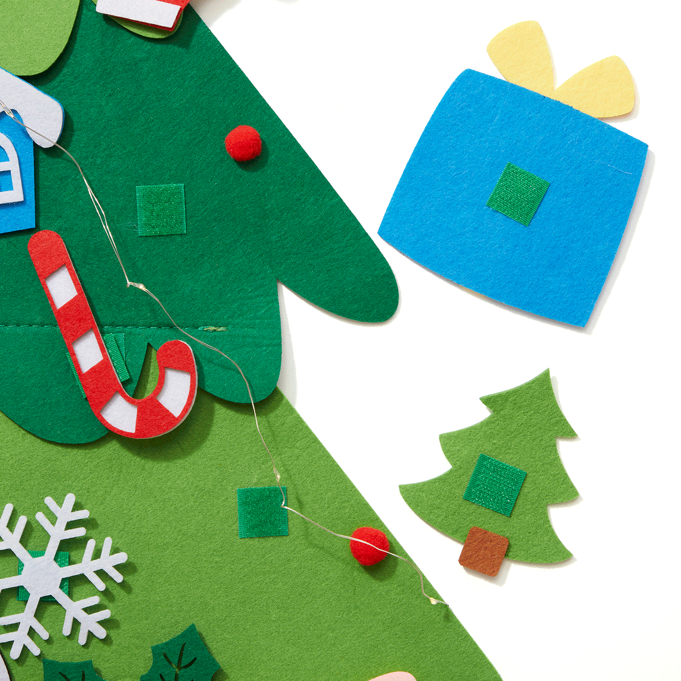 DIY Felt Christmas Tree Ornaments Color-B image 6