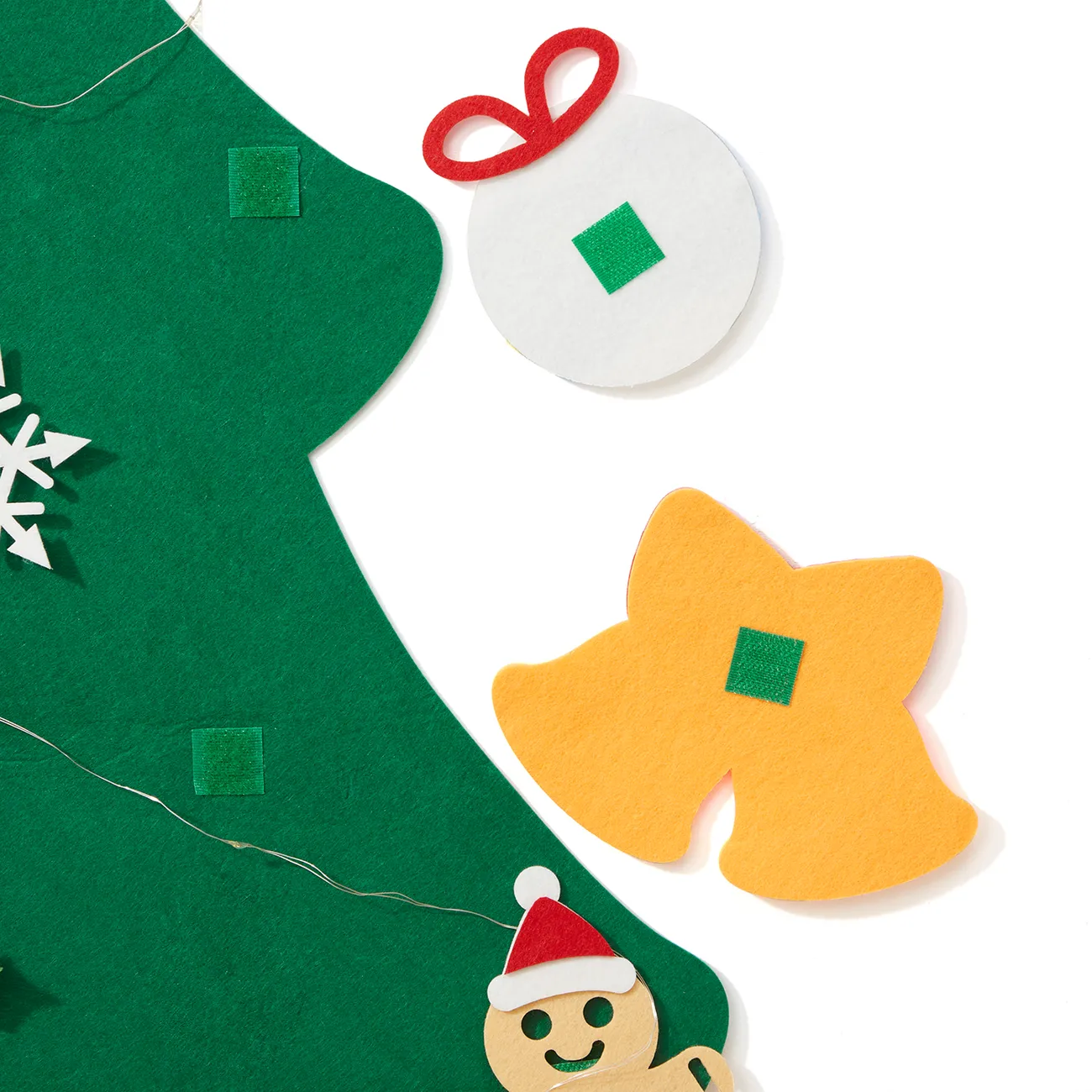 Adornos de árbol de Navidad de fieltro DIY Color-A big image 1